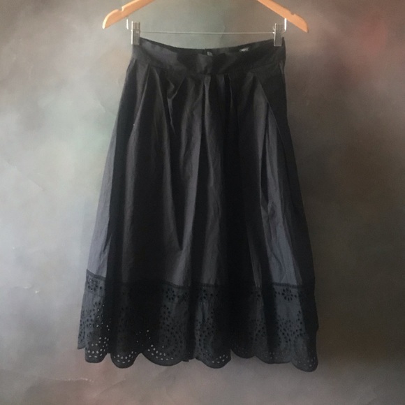 Marc Jacobs Cotton Poplin Full Skirt Eyelet Trim - Picture 3 of 8